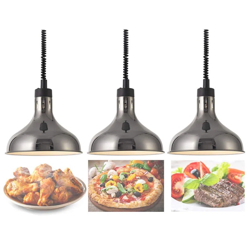 Lampa Grzewcza Do Żywności, Profesjonalna Lampa Grzewcza Do Bufetu Restauracyjnego, Regulowana Wysokość 75-170 Cm
