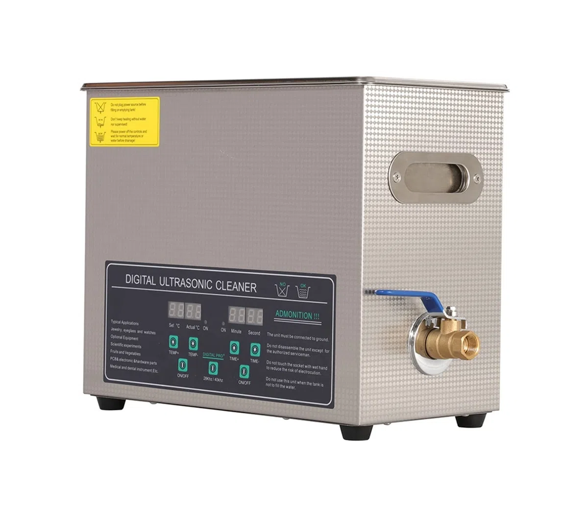 Urządzenie do czyszczenia ultradźwiękowego Podwójna częstotliwość 40 i 28KHZ 180W JPS-30AD Cyfrowy podgrzewacz timer Ultradźwiękowy środek czyszczący 6L