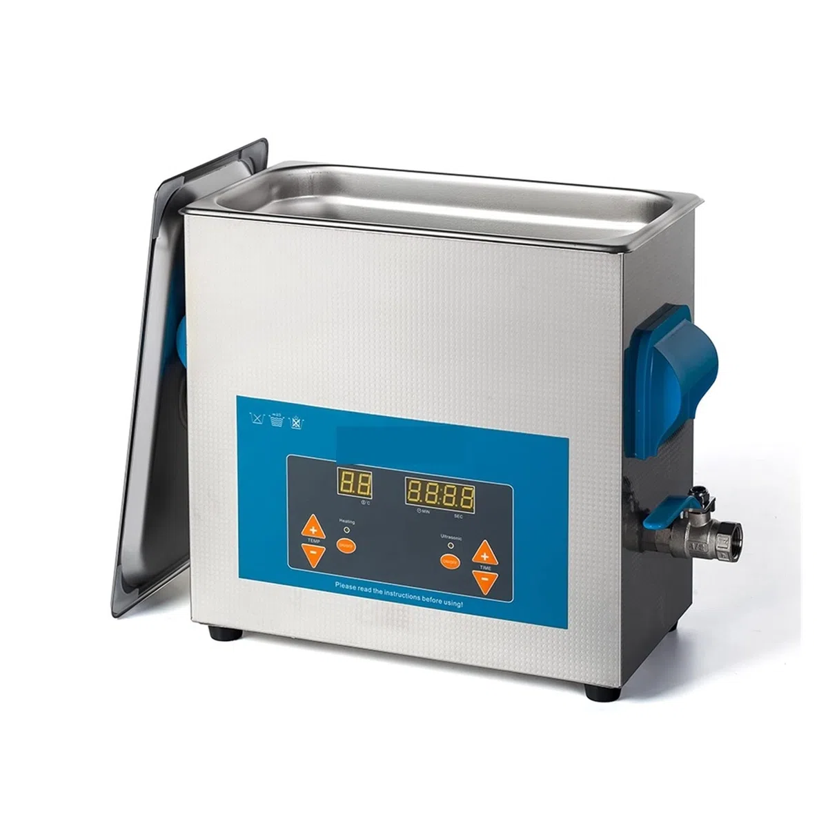 Urządzenie do czyszczenia ultradźwiękowego Myjka ultradźwiękowa 6L 150W Z wyświetlaczem cyfrowym Kosz grzewczy Kąpiel(VGT-1860QT)
