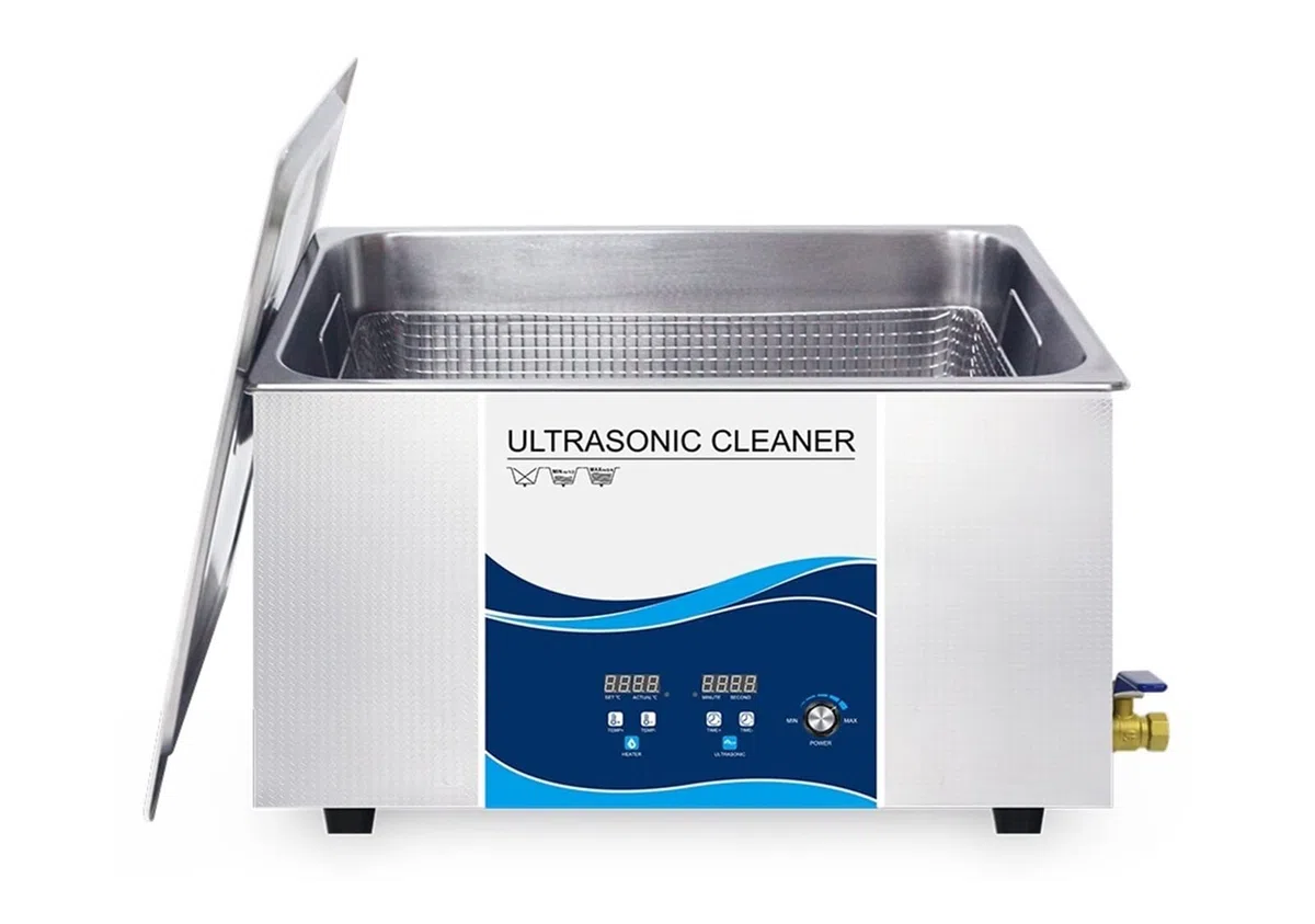 Urządzenie do czyszczenia ultradźwiękowego 30L Ultrasonic czystszy przemysłowy 0-900W Regulowany degas na płytkę drukowaną PCB Części automatycznej części sprzętowe usuwają węgiel(720W)