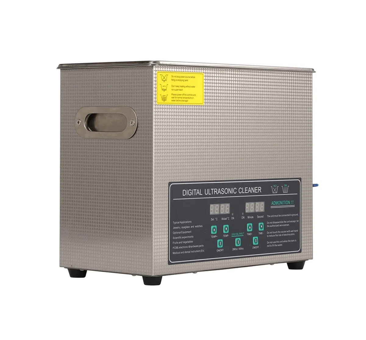 Urządzenie do czyszczenia ultradźwiękowego Podwójna częstotliwość 40 i 28KHZ 180W JPS-30AD Cyfrowy podgrzewacz timer Ultradźwiękowy środek czyszczący 6L