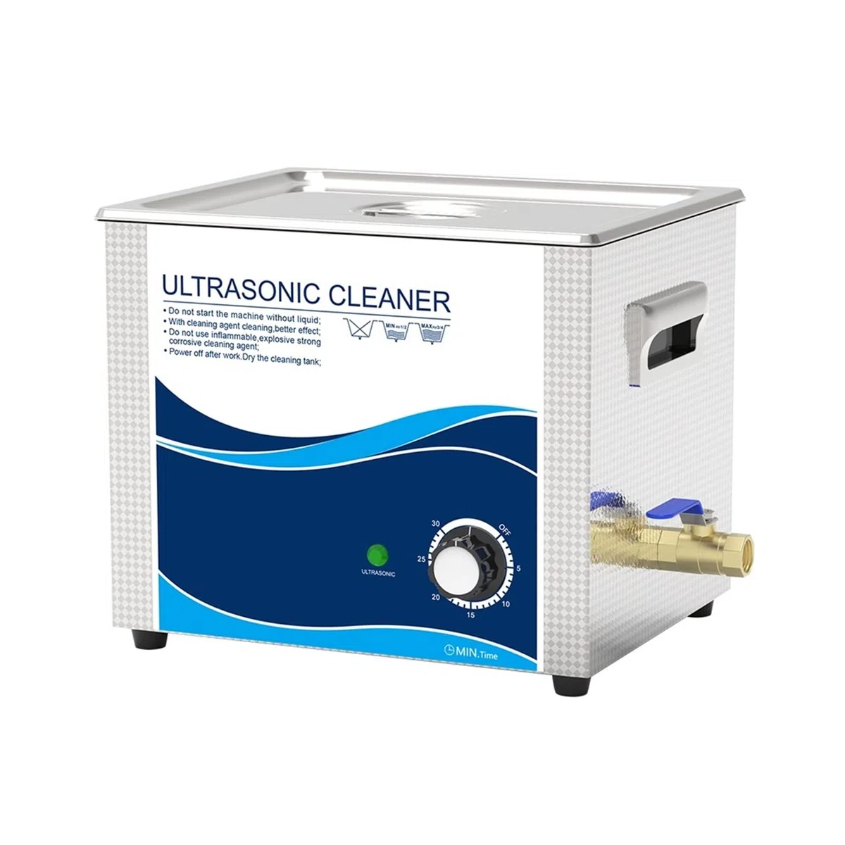 Urządzenie do czyszczenia ultradźwiękowego 36 0W 10L Ultradźwiękowa czyszczenie pistoletu ze stali nierdzewnej z pralką ultradźwiękową licznika do kulek skorupy metalowe części sprzętowe(240W)