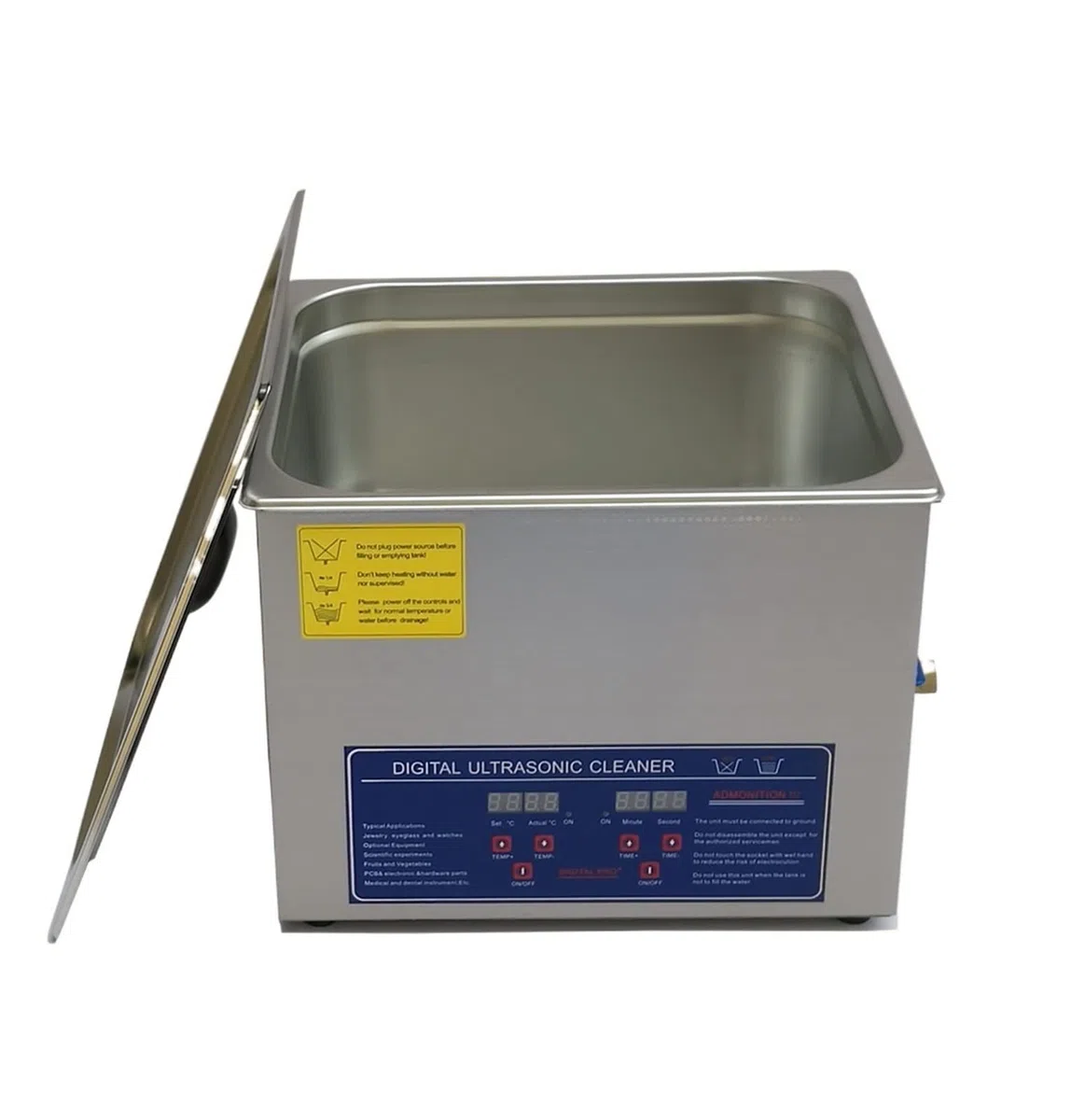 Urządzenie do czyszczenia ultradźwiękowego 360w PS-60A 40KHz Cyfrowa myjka ultradźwiękowa Stal nierdzewna 15L z bezpłatnym koszem