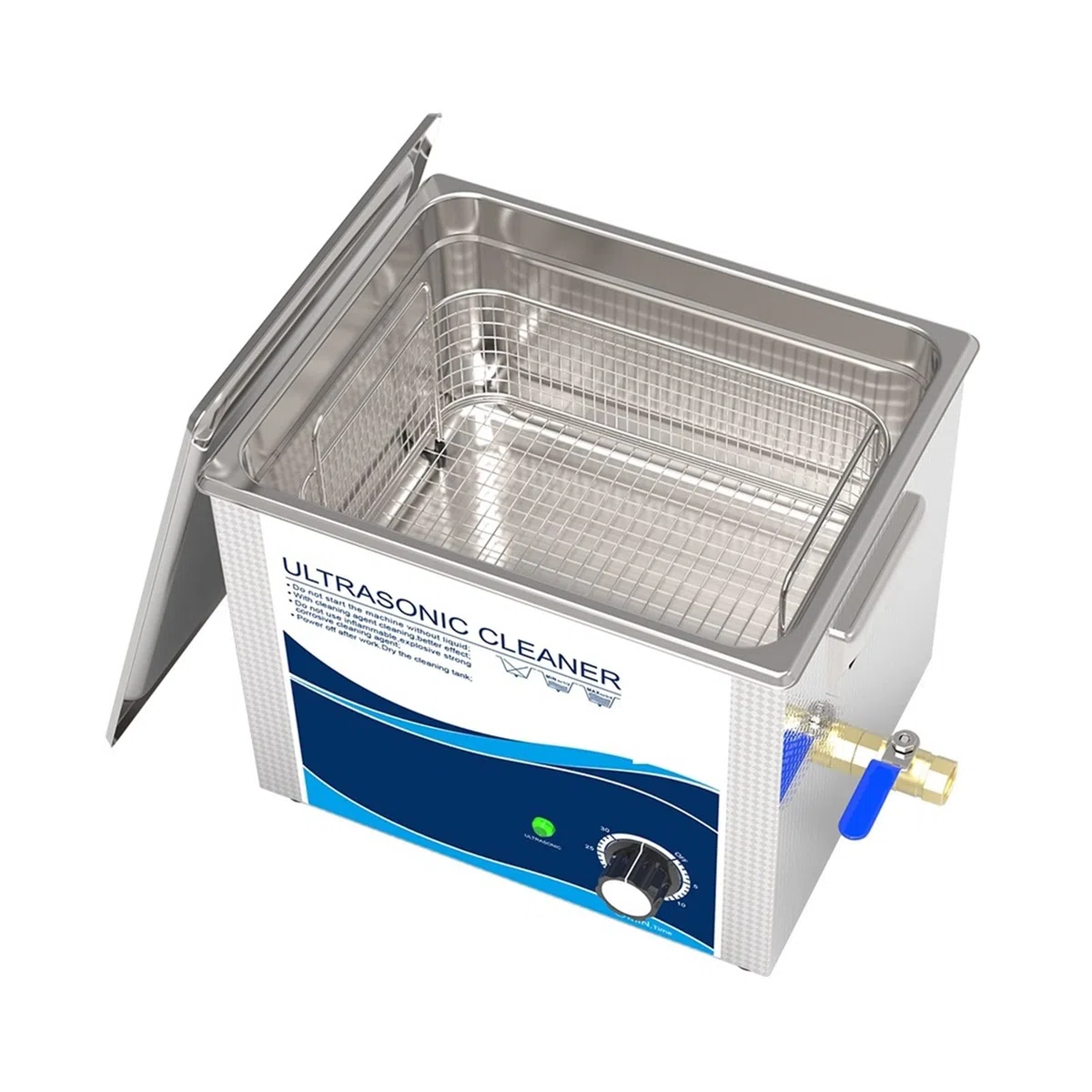 Urządzenie do czyszczenia ultradźwiękowego 36 0W 10L Ultradźwiękowa czyszczenie pistoletu ze stali nierdzewnej z pralką ultradźwiękową licznika do kulek skorupy metalowe części sprzętowe(240W)