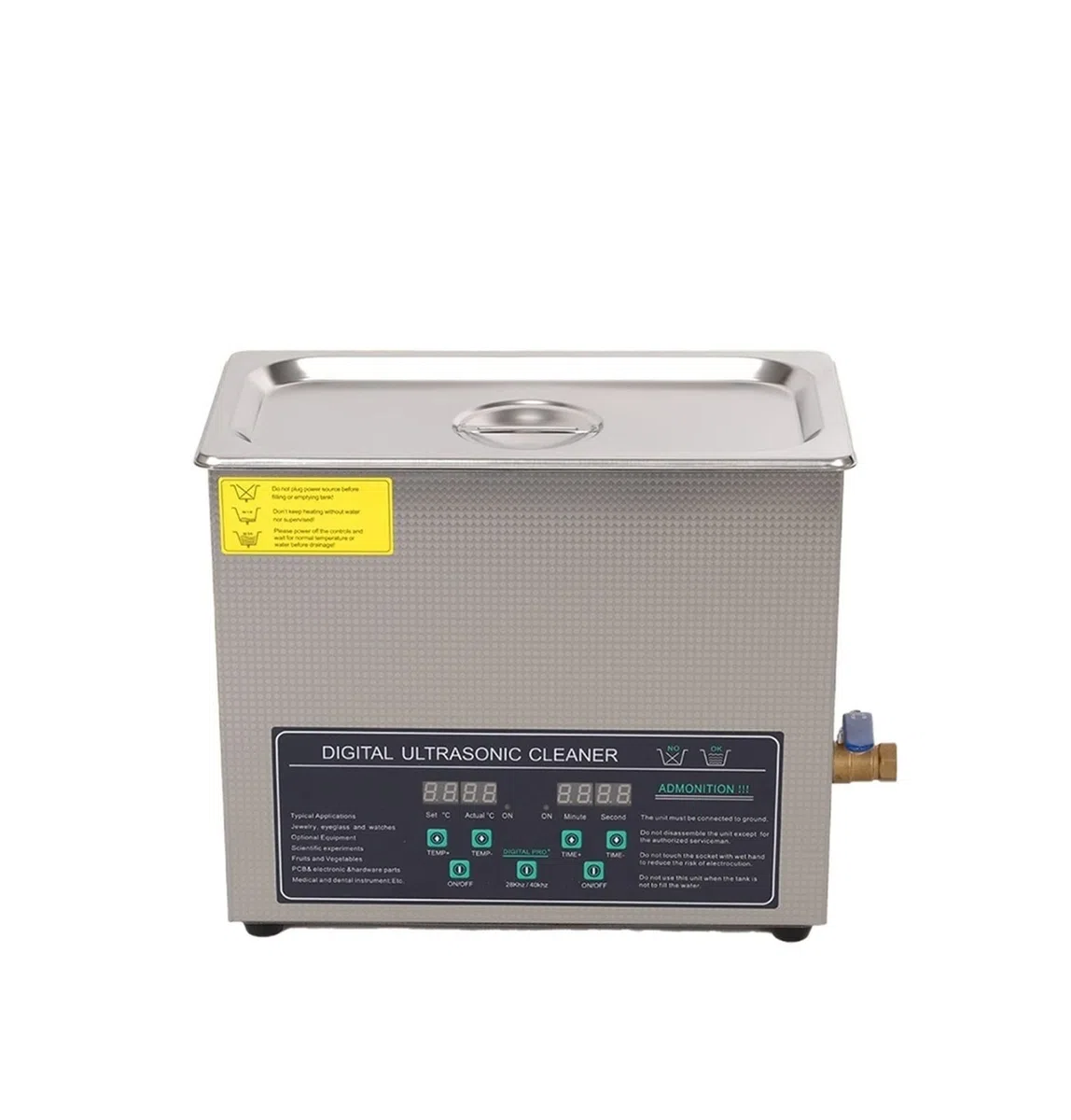 Urządzenie do czyszczenia ultradźwiękowego Podwójna częstotliwość 40 i 28KHZ 180W JPS-30AD Cyfrowy podgrzewacz timer Ultradźwiękowy środek czyszczący 6L